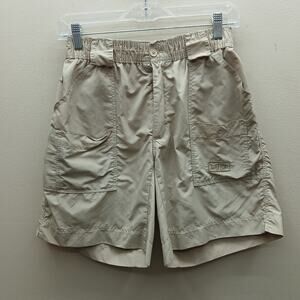 Aftco Cargo Quick Dry Fishing Hiking Elastic Waist Shorts Outdoor Hiker Beige 30